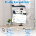 thumbnail image 2 of HOMOUNT Vertical Dual Monitor Mount Holds 4.4-17.6lbs, up to 32 Inch Stacked Monitor Mount with Gas Spring Arm, Dual Monitor Stand for Desk, 2 of 9