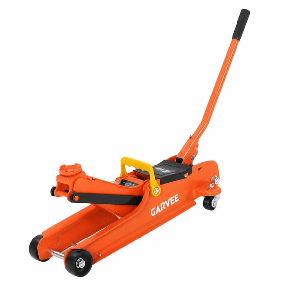 Garvee 2.5 Ton Low Profile Floor Jack, Heavy-Duty Steel Racing Jack, Orange