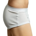 thumbnail image 4 of Men's 100% Cotton White Briefs, Underwear, White XL, 6-Pack, 4 of 5