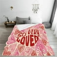 thumbnail image 3 of Affordablo Anti-Static Fuzzy Soft Blanket Microfiber Valentine's Day Blanket Flannel Decorative Blanket Air Conditioning Blanket Throw Blanket Fleece Throw Blanket for Couch, 3 of 3