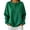 Green, variant on Women's Quarter Zip Henley Sweatshirt Long Sleeve Crew Neck Pullover Solid Color Casual Loose Fit French Terry Hoodie Top Autumn Winter Athletic Workout Track Jacket S-2XL