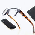 thumbnail image 4 of MODFANS Reading Glasses Women/Men 5 Pack Sun Readers outdoors Comfort Spring Hinges Rectangular Glasses Frame Personality Matching, 4 of 5