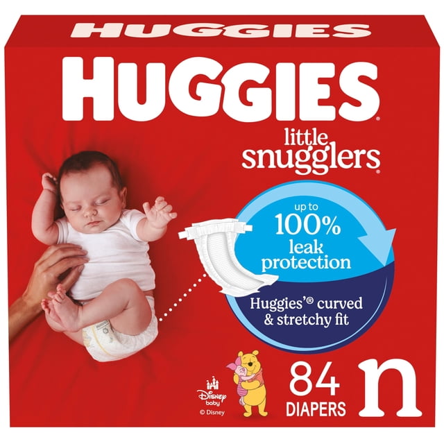Pañales HUGGIES Little Snugglers para recién nacidos, talla 1 (hasta 4,5 kg)