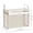 White M, variant on Feledorashia Clear PVC Storage Bin, Transparent Clothes Organizer Box, Foldable Zippered Storage Container with Reinforced Handles, Waterproof Durable Material for Home and Travel Use