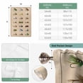 thumbnail image 6 of Ocean Fishhooks Balloon Curtains for Living Room/French Door, Vintage Coastal Fishing Pattern Brown Tie Up Curtains 63 Inch Length Energy Saving Kitchen Curtains Shades for Windows 42"x63", 6 of 8