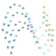 thumbnail image 3 of Valentine's Day Hanging Decoration Heart Garlands White Strong Material Birthday Parties 4Pcs, 3 of 5