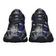thumbnail image 5 of Back The Blue Police Officer American Flag Us Shoes Women's Fashion Sneakers Tennis Running Shoes for Men Women Black Size 4.5, 5 of 7