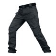 thumbnail image 2 of Waterproof Ripstop Stretch Tactical Pants Men Multi Pockets Outdoor Camping Travel Work Cargo Pants Belt Not Included Black 2XL, 2 of 3