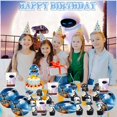 thumbnail image 3 of Wall E Party Supplies Decor Cups Fans Decorations Honeycomb Centerpieces Cake Toppers, 3 of 6