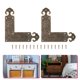 thumbnail image 5 of 2pcs de latón de latón Protectores de esquina decorativos Retro Muebles de embelles Muebles, 5 of 8