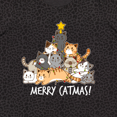 thumbnail image 4 of Inktastic Merry Catmas with Cat Tree and Yellow Star Women's Plus Size T-Shirt, 4 of 5