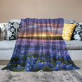 thumbnail image 2 of ERAPDAUR Lavender Flannel Throw Blanket Cozy Soft Lightweight for All Seasons Bed Sofa Travel - Anti-Pilling & Durable - Multiple Sizes Available 50x60in, 2 of 6