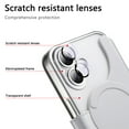 thumbnail image 4 of for iPhone 16 Wallet Case with Camera Lens Protector Film, Clear Magnetic Phone Cover Compatible with Mag-Safe Charging, RFID Blocking PU Leather Case with Card Holder Flip Kickstand, Silver, 4 of 11