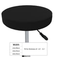 thumbnail image 4 of Bingfone14 Inch Padded Round Bar Stool Cover Cushion With Elastic Fabric Round Chair Seat - Black, 4 of 7