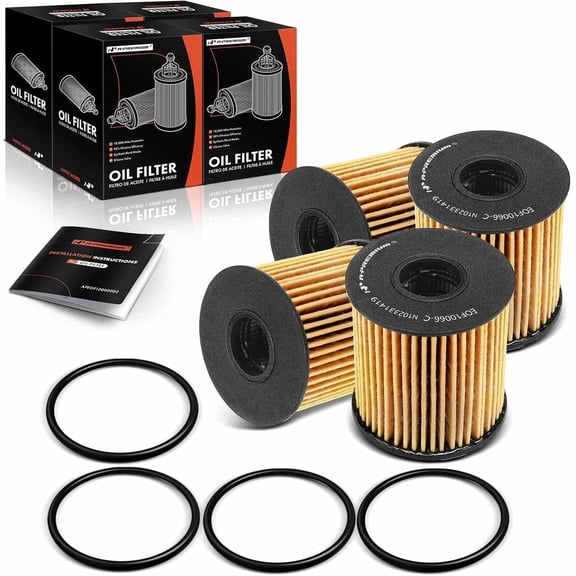 A-Premium 4-PC 10K Miles Protection Oil Filter Compatible with Mini Cooper 2007-2015, Cooper Countryman 2011-2016, Cooper Paceman 2013-2016 & Metropolitan Series B 1956-1957, Replace# C2S29685