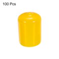thumbnail image 3 of Uxcell Rubber End Caps Cover Vinyl Screw Thread Protector Round Wire Shelf Caps for Screw Bolt Fence Post 19mm 100, 3 of 5