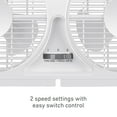 Holmes 9" Twin Blade Manual Window Fan, 2 Speeds, Reversible Airflow, 2