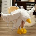 thumbnail image 2 of Ducks White Goose Sleeping Suit, Goose Blanket Hoodie Onesie Adult Kid, Oversized Warm, 2 of 6
