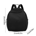 thumbnail image 3 of Commuting Backpack, Daypack for Travel, Large Capacity Lightweight Nylon Bag, for Outdoor Leisure and Student Use, Simple Hand-held Design, Black, by FAJHHA, 3 of 8