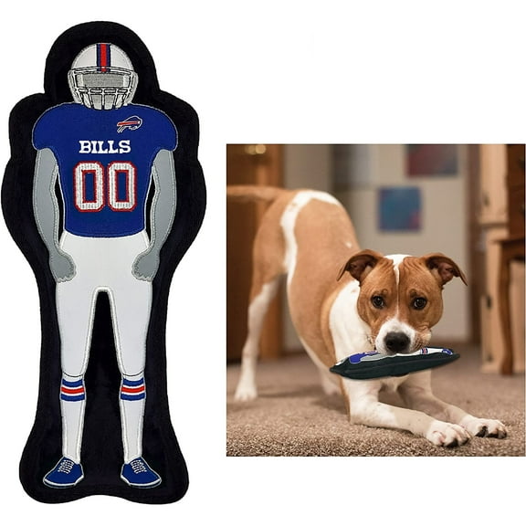 NFL Buffalo Bills Athletes Player Pet Dog Toy Premium Quality with Built-in Squeaker Chew Toy