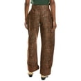 thumbnail image 2 of Avec Les Filles womens  Vintage Floral Barrel Leg Jean, 30, Brown, 2 of 3