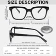 thumbnail image 3 of DXYXYO Square Reading Glasses Women, 3 Pack Blue Light Blocking Computer Readers with Spring Hinge, 3 of 7