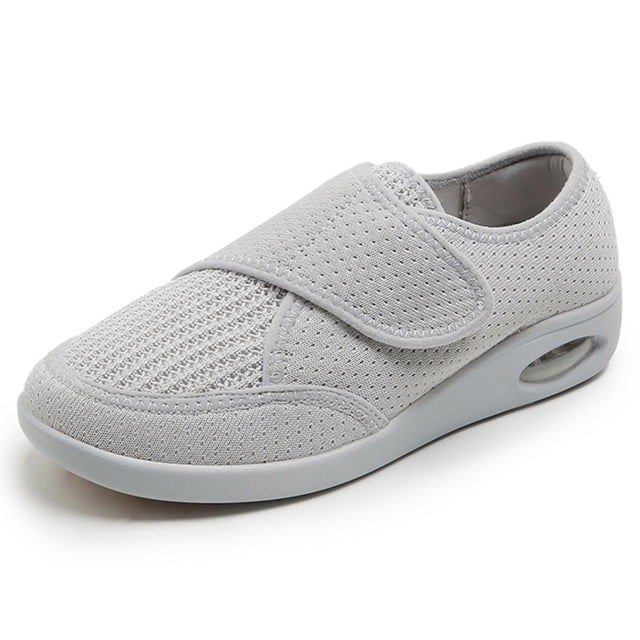 Zapatos para diabéticos ancho ajustable zapatos para hinchazón de pies para personas mayores alivio del dolor en el pie