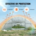 thumbnail image 3 of VEVOR Láminas de plástico para invernadero, 25 x 25 pies, película transparente para invernadero de 6 mil de espesor, película de polietileno resistente a los rayos UV por 4 años, para jardinería, 3 of 9
