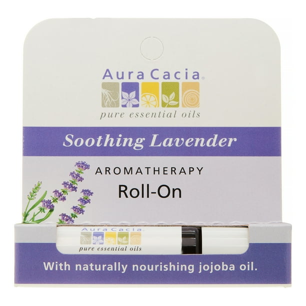 Aura Cacia Aromatherapy RollOn, Soothing Lavender, 0.31 Fl Oz