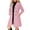 Pink, variant on Edvintorg Jacket for Women Notch Lapel Long Sleeve Business Casual Coat Fall Winter Button Down Long Outerwear with Pocket Women Clothes Wine S-2XL
