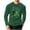 Army Green, variant on VBTAPA Mens St. Patricks Day T Shirts Shamrock Print Tshirt Clover Graphic Tee Long Sleeve St Patty's Day Waffle Tshirts Gray M