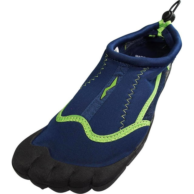 NORTY Mens Water Shoes Adult Male Surf Shoes Navy Lime 12