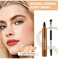 thumbnail image 5 of Eyebrow Pen(Black),multiple colors,4 Fork Tip for 3D Natural Eyebrow, Hair Line, Beard Line，Waterproof - Last All Day - Liquid Eyebrow Pencil, 5 of 9