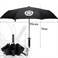 thumbnail image 5 of Samurai Sword Umbrella Black Glue Three Fold Short Handle Rain Sun Umbrella, 5 of 7