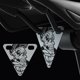 thumbnail image 5 of Eigraketly Señal reflectante de bicicleta Reflector de ciclismo triangular de metal Señal de advertencia de seguridad nocturna Ciclismo B Eigraketly OD000815-02, 5 of 6