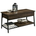 thumbnail image 2 of Pemberly Row Modern Wood and Metal Lift-Top Coffee Table in Smoked Oak, 2 of 18