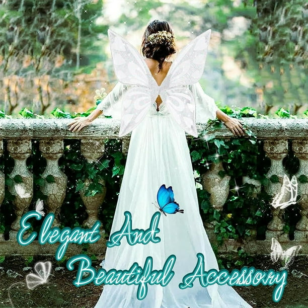 yingyy Wing Dress Up Costumes For Girls Shine Bright Like Butterfly Fairy These Win Gs Are Designed To Last blue Walmart