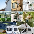 thumbnail image 6 of Ladders Extendable Telescopic 2.6M-5M Heavy Duty Multi Purpose Straight Loft Ladder Portable Folding Stainless Steel Ladder Tool, 6 of 14
