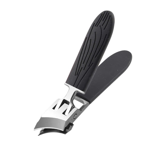 Nail Clippers for Men, Wide Jaw Opening AntiSplash Slanted Nail Clipper