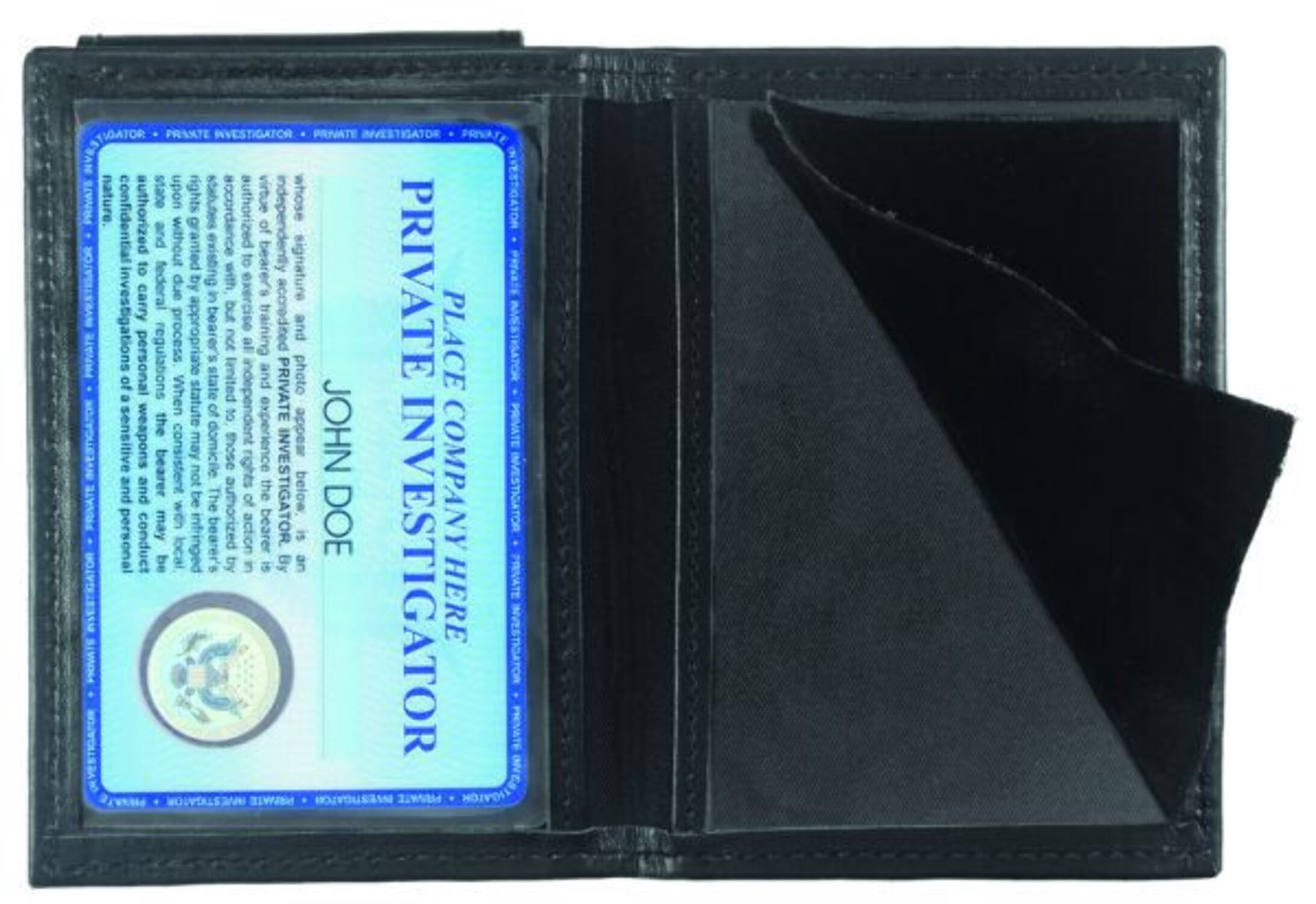 Deluxe Double ID Case with Universal Badge Holder