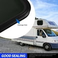 thumbnail image 4 of Fixed RV Window, 500 X 300mm Aluminium Alloy Waterproof Black Round Corner Window With Fixed  RV Fixed Window For Campervan, 4 of 8