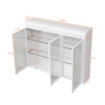 thumbnail image 5 of White 3 Door Arched Wall Cabinet With Glass. Elevate Your Rice Storage. Generous Quality Materials. Easy Installation. Stylish Mounted Glass - White. Enhance Bathroom Accessories Spacious Storage, 5 of 7