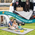 thumbnail image 4 of TOPRenddon Extra Large Waterproof Picnic Mat - 200x145cm Foldable Camping Blanket with Thermal Fleece for Beach, Hiking, RV (Tear-Resistant & Machine Washable), 4 of 7
