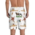 thumbnail image 4 of Lsque Cute Farm Mens Sleep Pajama Shorts,Short Pajama Pants, Cotton Ultra-Soft Knit-Large, 4 of 9