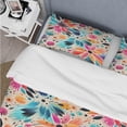 thumbnail image 4 of Designart "Vibrant Tribal Mandala" Multicolor Floral Bedding Covert Set - Cottage Bed Set With 2 Shams, 4 of 5