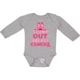thumbnail image 3 of Inktastic Stomp Out Breast Cancer with Pink Cowgirl Boots Boys or Girls Long Sleeve Baby Bodysuit, 3 of 5