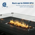 thumbnail image 5 of Superjoe 54” Rectangular Propane Fire Pit Table with Stainless Burner Waterproof Cover, 5 of 8
