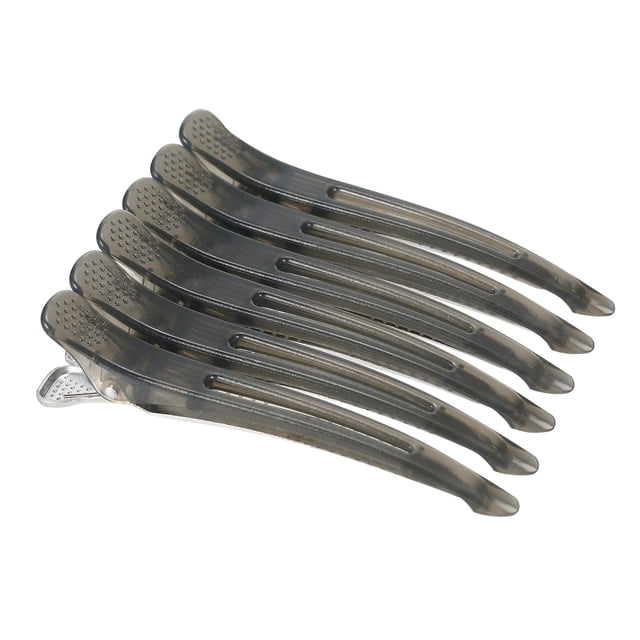 Juego de 6 pinzas para el pelo antideslizantes, pinzas de posicionamiento con banda de silicona y pinzas sin dejar rastro para peinar.