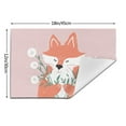 thumbnail image 3 of XMXY Woven Placemats Set of 4 PCS, Cartoon Design Red Fox Table Mats Washable Heat Resistant Placemats, 3 of 6