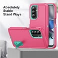 thumbnail image 2 of for Samsung Galaxy A17 Case, Samsung Galaxy A17 Phone Case with Built in Kickstand, Shockproof/Dustproof/Drop Proof Heavy Duty Military-Grade Rugged Protective Cover for Samsung Galaxy A17,Rose Red, 2 of 8